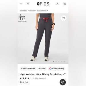 FIGS Yola high waisted scrub pants